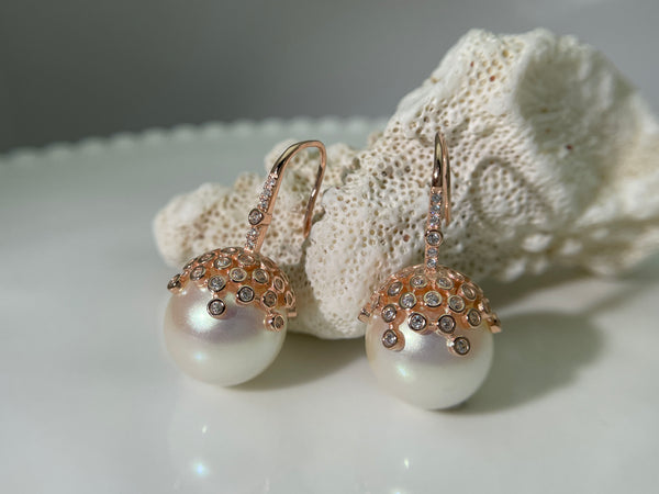 Radiant Rose Drops Earring