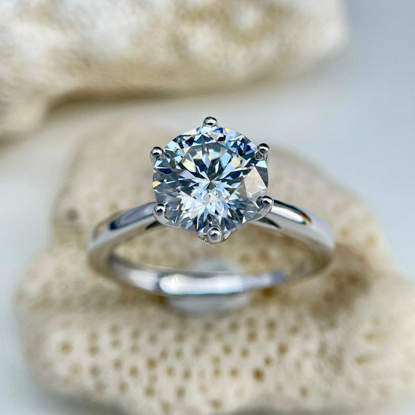 Brilliance of Love Moissanite Open Ring