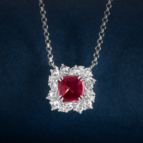 Sugar Tower Ruby Necklace