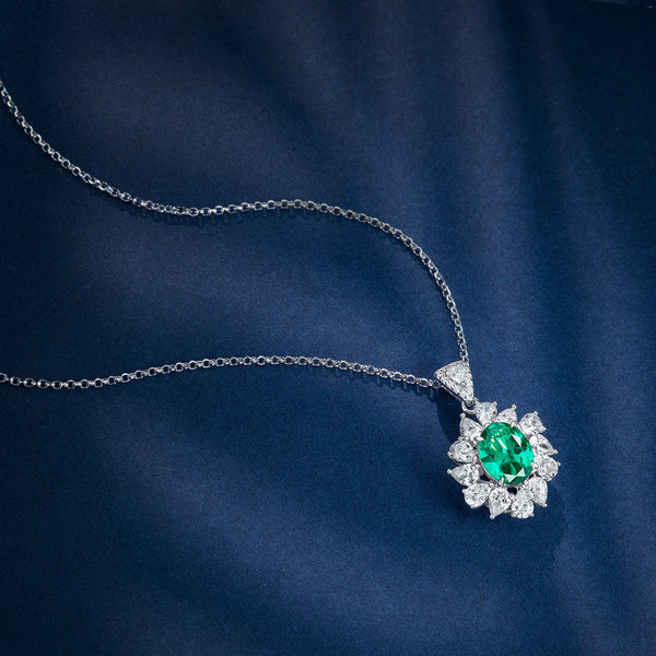 Regal Elegance Emerald Necklace