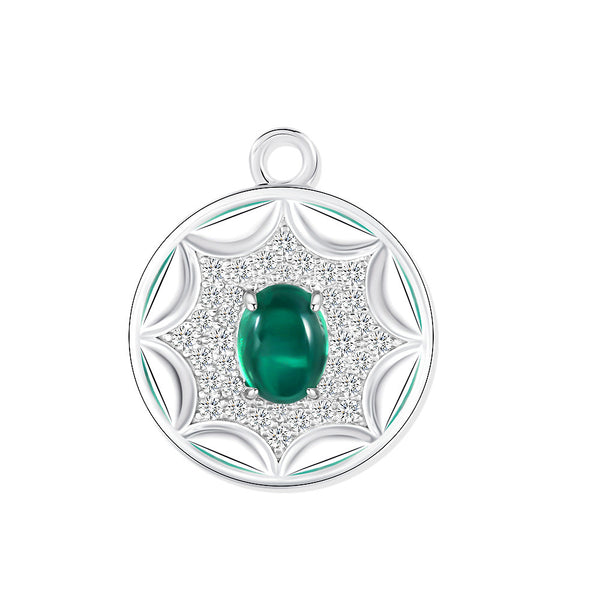 Colombian Emerald Pendant Necklace