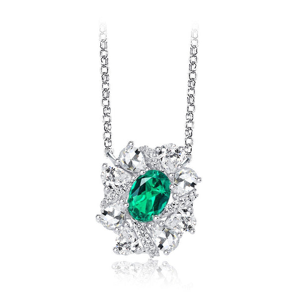 Oval Emerald Radiance Necklace