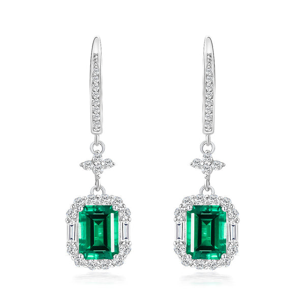 Emerald Prism Earring