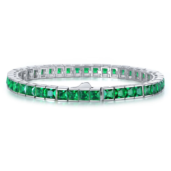 Lab-Gemstone Tennis Bracelet